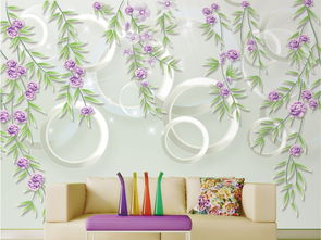 現(xiàn)代簡約立體花簾背景墻 定義空間美學(xué)的紡織藝術(shù)